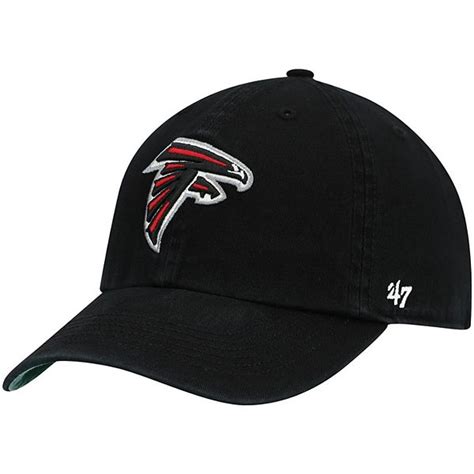 Mens 47 Black Atlanta Falcons Franchise Logo Fitted Hat