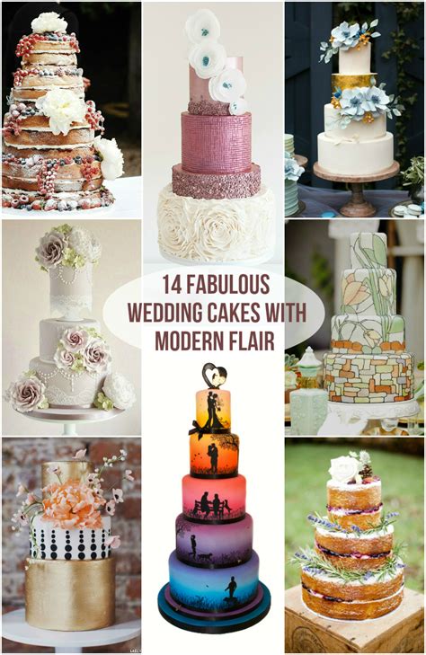 14 Fabulous Wedding Cakes With Modern Flair Roxys Kitchen