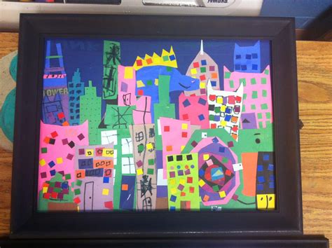 Chumleyscobey Art Room Collaborative Cityscape Collage By