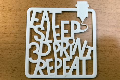 It is an icon with title info line. 2.+3. Januar 2019: Eat, sleep, 3D print, repeat - Johannes ...