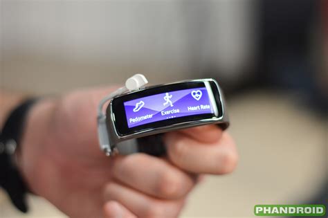 It also works with a wide range of smartphones. Hands-on: Samsung Gear Fit VIDEO