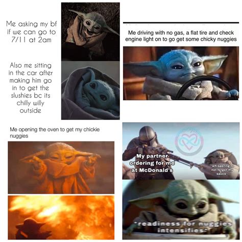 Fortnite battle royale game meme generator. Chicky Nuggies Baby Yoda Memes Chicken Nuggets - Images ...