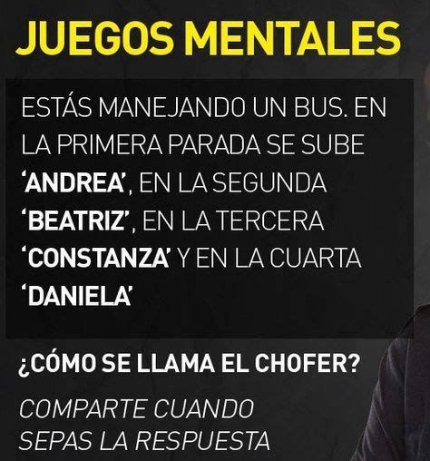 Acertijos matematicos con respuesta acertijos matematicos resueltos acertijos mentales con respuesta respuestas trucos mentales acertijos divertidos acertijos matemáticos enigma matematico juegos mentales imagenes. Juegos Mentales Con Respuesta Faciles / 9 Acertijos Que ...