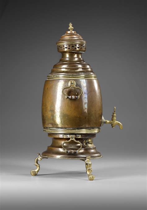 An Ottoman Brass Samovar 19th 20th Century