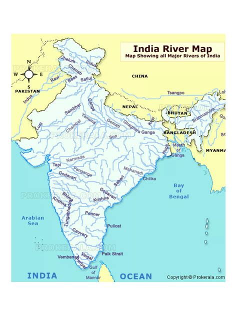 Indian Bharat Rivers Map PDF InstaPDF India Map In Tamil