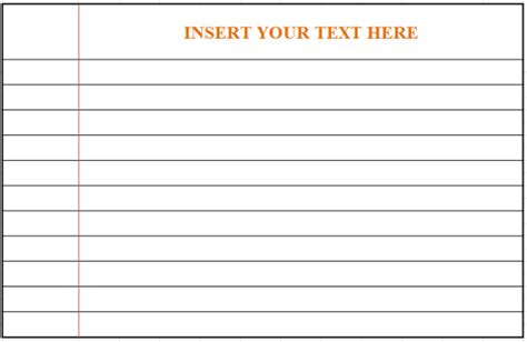 Lined Papers Sample Words And Templates