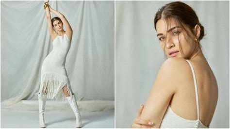 Kriti Sanon Radiates Pure Elegance In A Body Hugging White Dress Adorned With Stylish Fringes