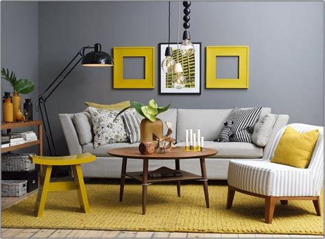 Design Your Home In Yellow And Gray