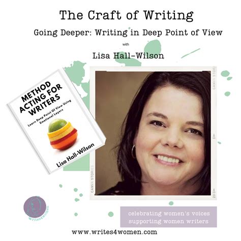 Going Deeper Writing Deep Point Of View With Lisa Hall Wilson