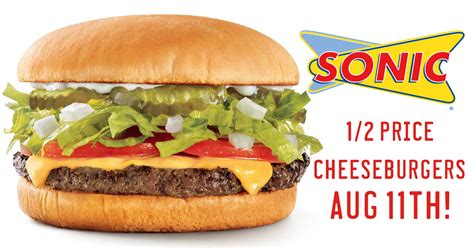 Sonic 12 Price Cheeseburgers Tomorrow Only Hip2save