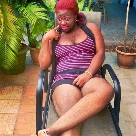 Nigerias Hairiest Woman Queen Okafor Shows Off Her Hot Legs