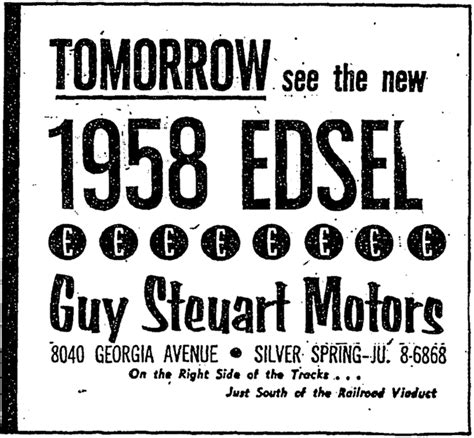 Plan59 Old Newspaper Ads 1958 Edsel