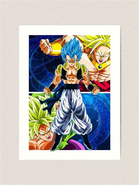 Gogeta Vs Broly Dragon Ball Art Print For Sale By 7a4untart Redbubble