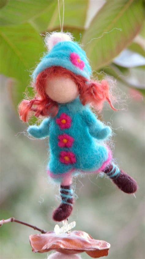 Christmas Fairy Felted Ornament Waldorf Inspired Tree Etsy Felt