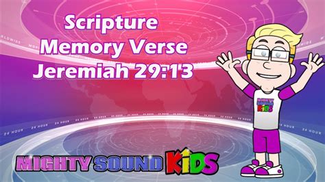 Jeremiah 2913 Scripture Memory Verse Mighty Sound Kids