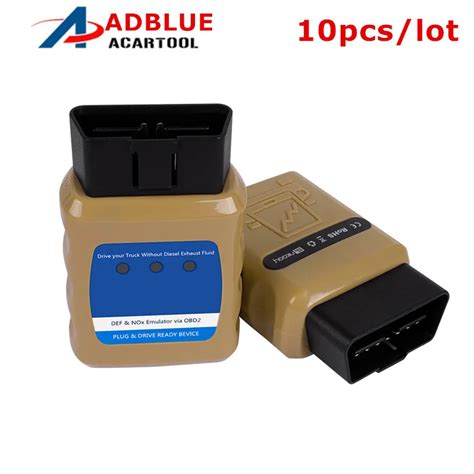10pcs Lot AdblueOBD2 Adblue Emulator For Renault Nox Emulator OBD2