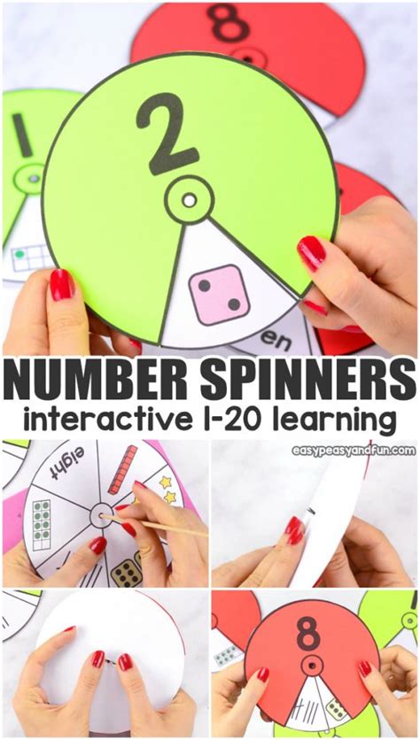 Printable Range Spinners 1 To 20 Amount Perception Mobitool
