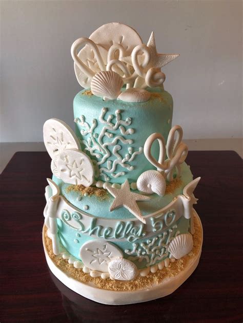 Walmart deli | walmart bakery. Beach Themed 50th Birthday Cake - Adrienne & Co. Bakery ...