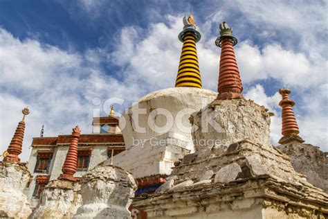 Old Stupas At Lamayuru Monastery In Ladakh India Stock