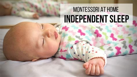 Montessori At Home Independent Sleep Youtube