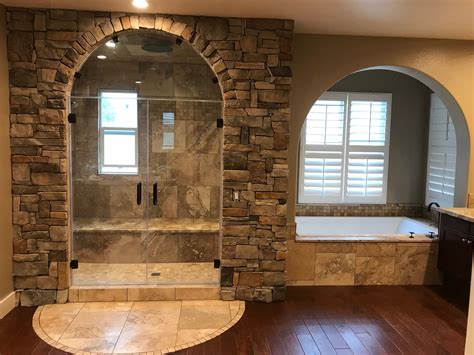 A series intended for major bathroom remodels, and a product meant to replace an existing tub or shower. Master Bathroom- Steam shower, Jacuzzi tub for two, stone ...