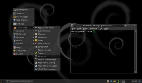 Screenshot Debian Squeeze Xfce By Dipinto6 On Deviantart