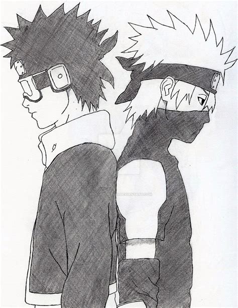 Kakashi And Obito From Naruto By Bell Artista19 On Deviantart