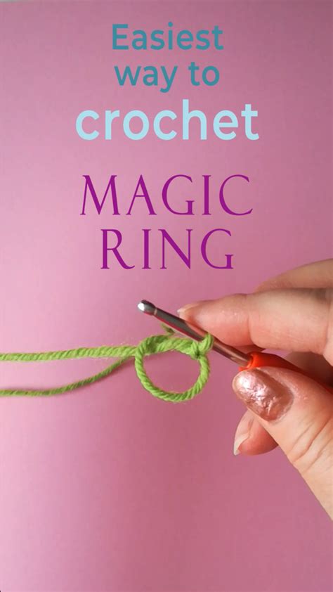 Printable Crochet Magic Ring Instructions