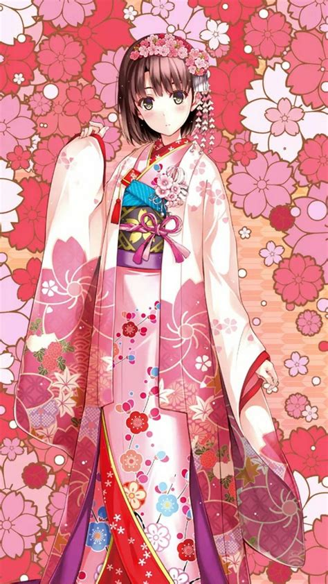 Kimono Animé Anime Girl Kimono Chica Anime Manga Manga Girl Kawaii