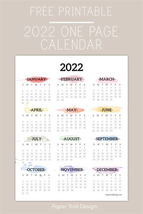 2022 2023 School Year Calendar Free Printable Paper Trail Design Images