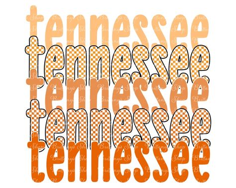 Tennessee Checkerboard Png File Etsy