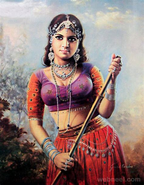 Indian Apsara Paintings