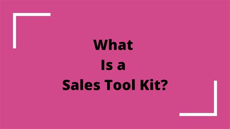 How To Become Better With Sales Tool Kit In 10 Minutes