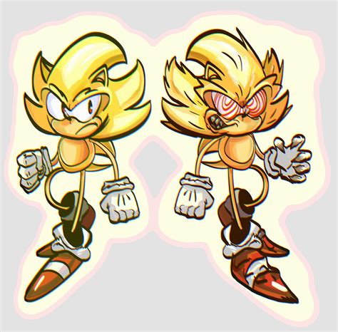 Super Sonic And Fleetway Super Sonic By Whvsss On Newgrounds