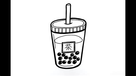 Draw Bubble Tea How To Draw Bubble Tea Youtube