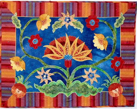A Happy Applique Quilt With Images Contemporary Folk Art