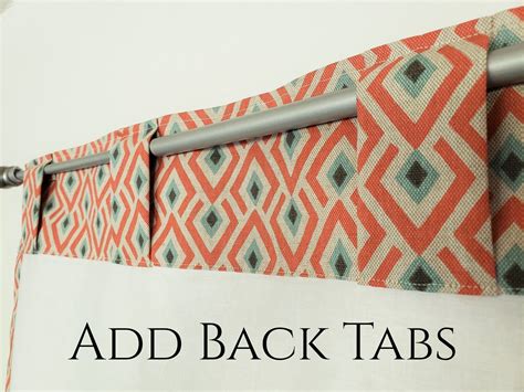 Add Back Tabs To Your Curtains Hidden Tab Curtains Elegant Etsy