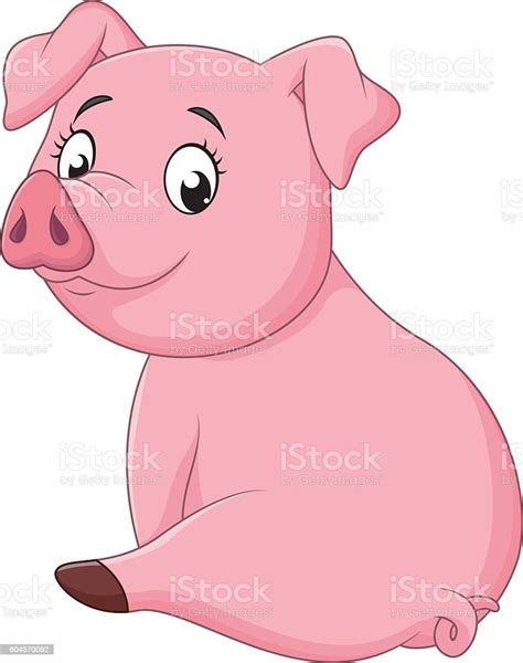 Cartoon Adorable Baby Pig Stock Illustration Download Image Now Istock