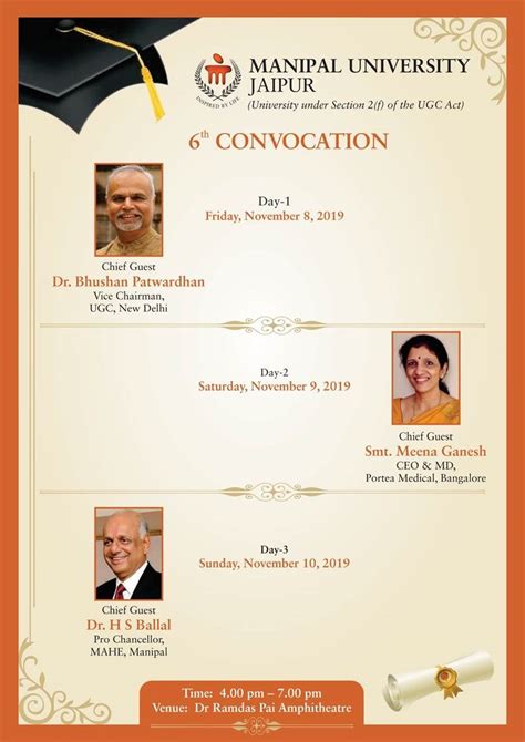 Once we receive your booking enquiry we will share the availability and quote of ramdas yeole with you. Sixth Convocation-2019