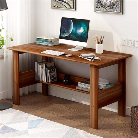 2020 New Computer Desk 394 With Bookshelf Office Desk