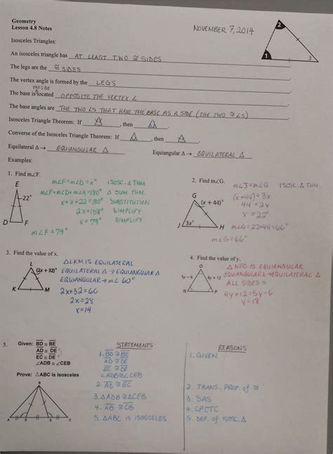 Write in the given information. Geometry Worksheet Congruent Triangles Sss and Sas Answers ...