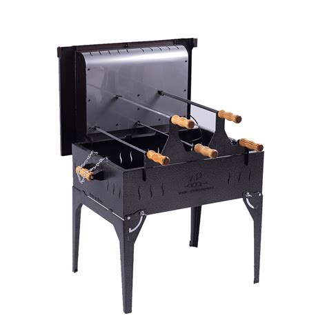 Asador Cromado De 5 Espadas Corredor Digital Corredor Comercial