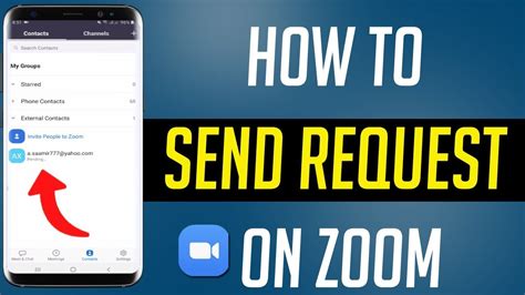 How To Send Request On Zoom Youtube