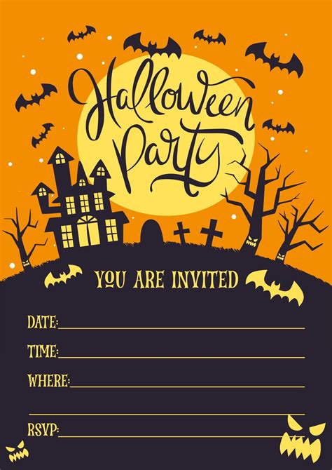 15 Best Printable Halloween Invitations Templates Pdf For Free At