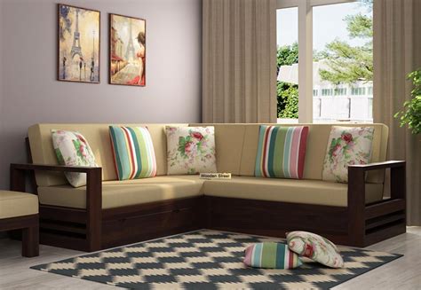 L shaped and corner sofas are one of the modern sofa designs to have transformed and here are our favourite designs: Buy Winster L-Shaped Wooden Sofa with Storage Online in ...