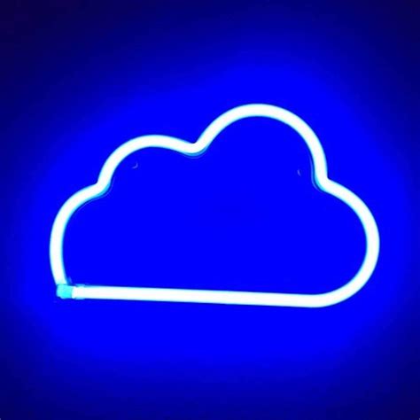 Blue Neon Cloud In 2020 Blue Wallpaper Iphone Light Blue Aesthetic