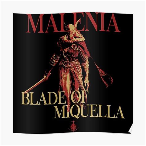 Malenia Blade Of Miquella Elden Ring Poster By Resafal05 Redbubble