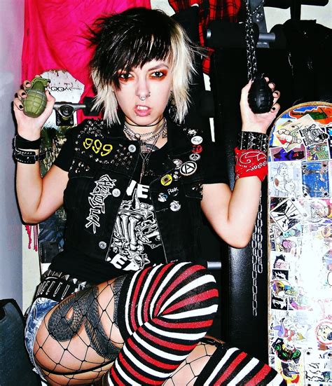 Christina Chaos With Images Punk Rock Girls Punk Girl Punk Outfits