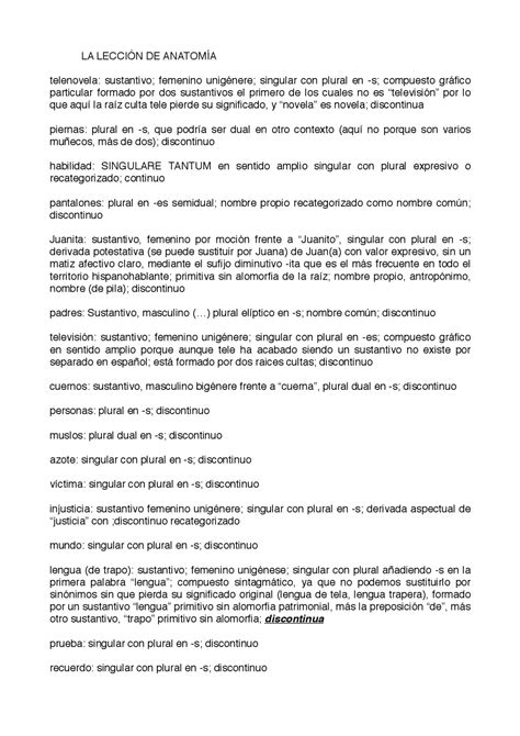 Texto De La Abuela Apuntes De Filología Hispánica Docsity