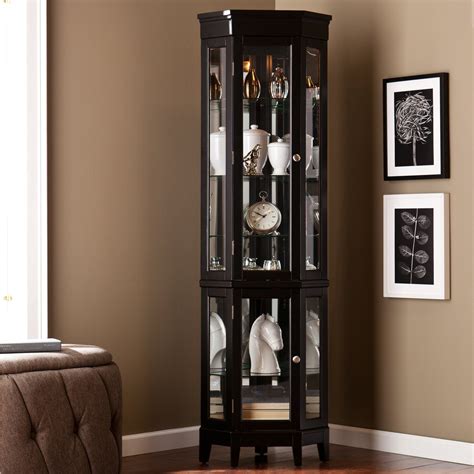 Curio cabinets for china, collectibles & antiques. Southern Enterprises Essex Curio - Black - Curio Cabinets ...
